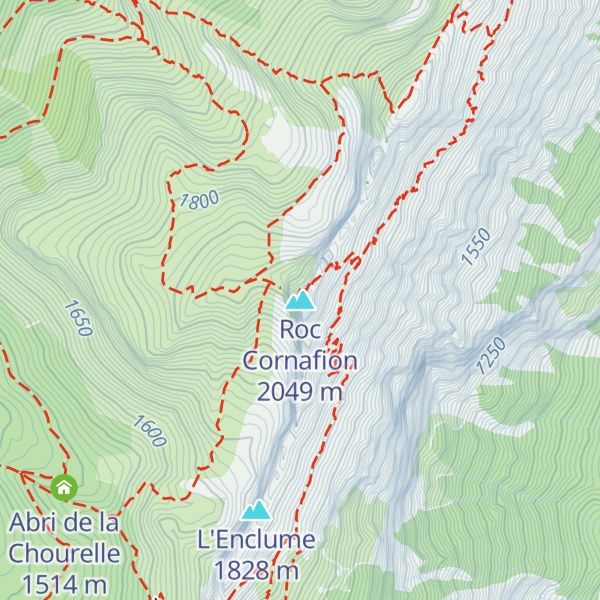 Map of Roc Cornafion
