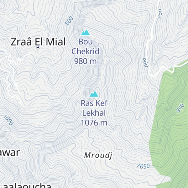 Map of Ras Kef Lekhal