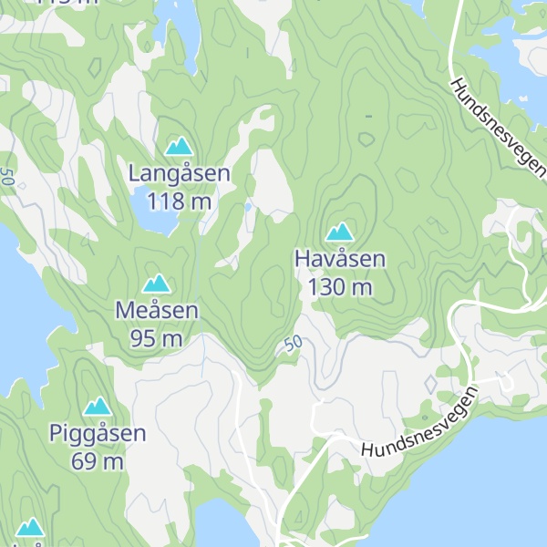 Map of Bjørkåsen