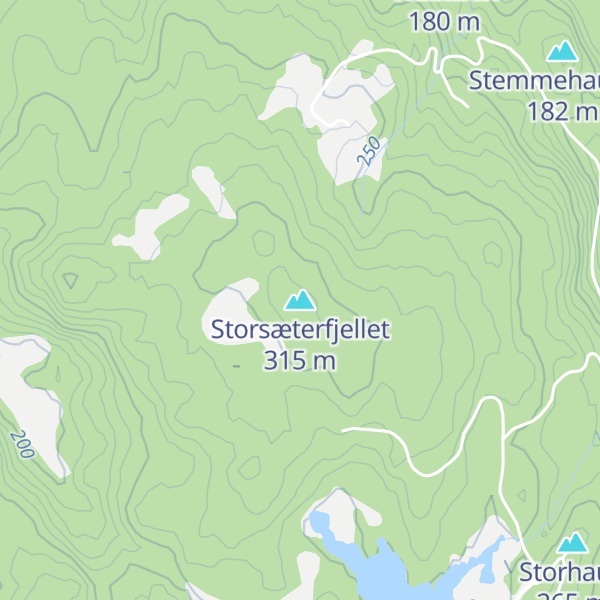 Map of Storsæterfjellet