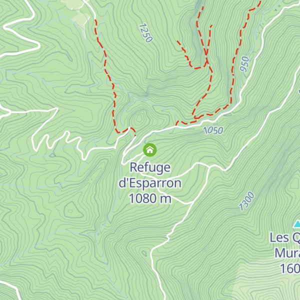 Map of Refuge d'Esparron