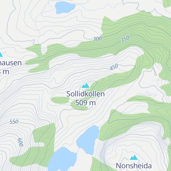 Map of Sollidkollen