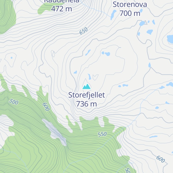 Map of Storefjellet