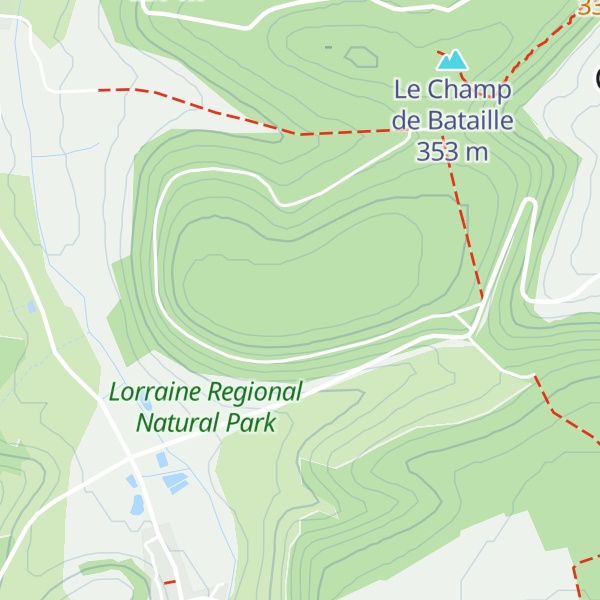 Map of Bois Corrois Alt 363 m