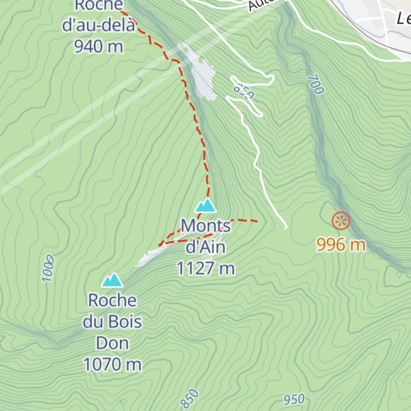 Map of Monts d'Ain