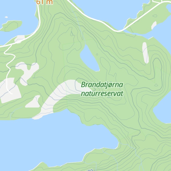 Map of Tjørnaholten