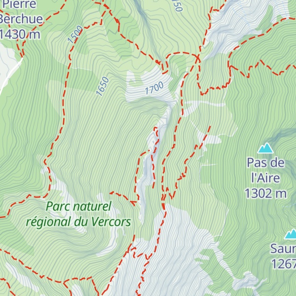 Map of Crête des Crocs