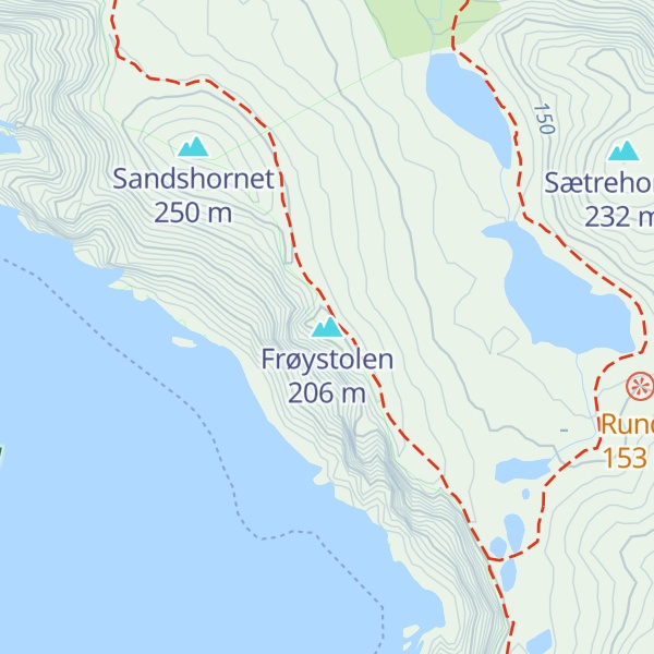 Map of Frøystolen