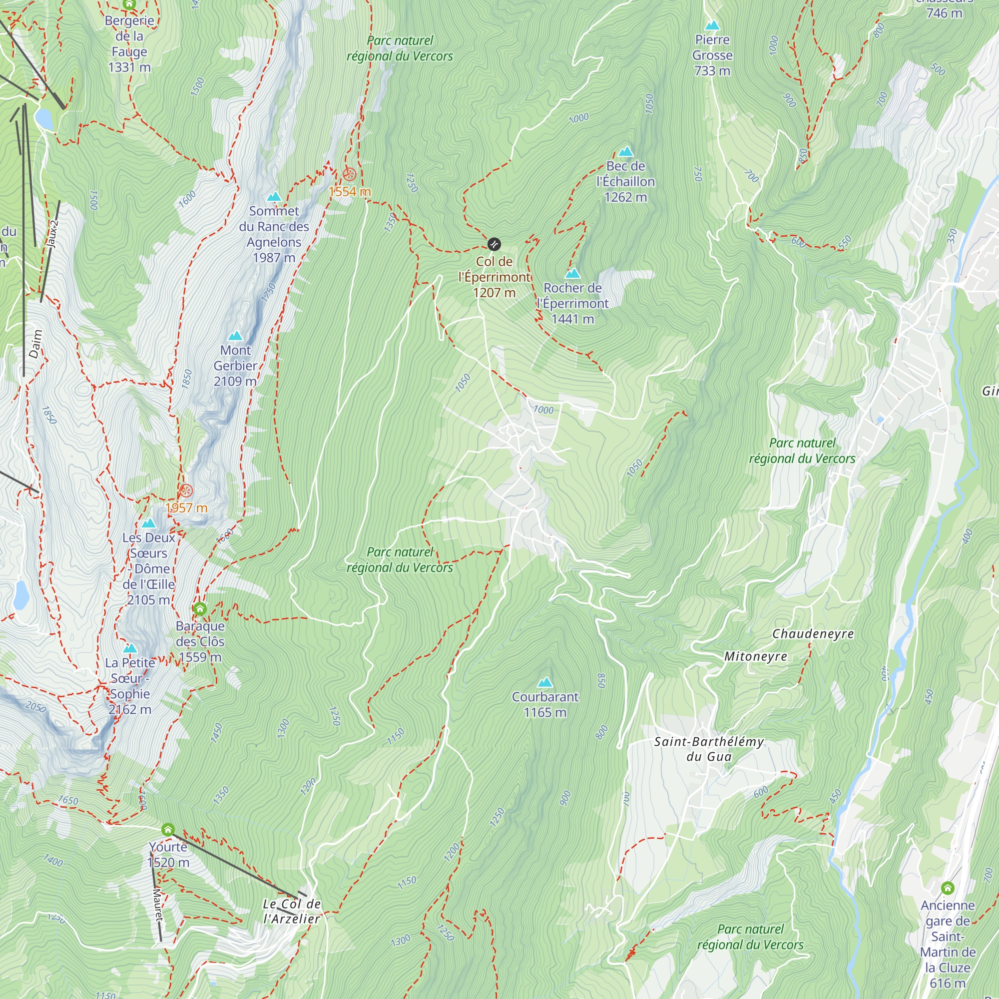 Gîte Le Pas de l'Oeille map