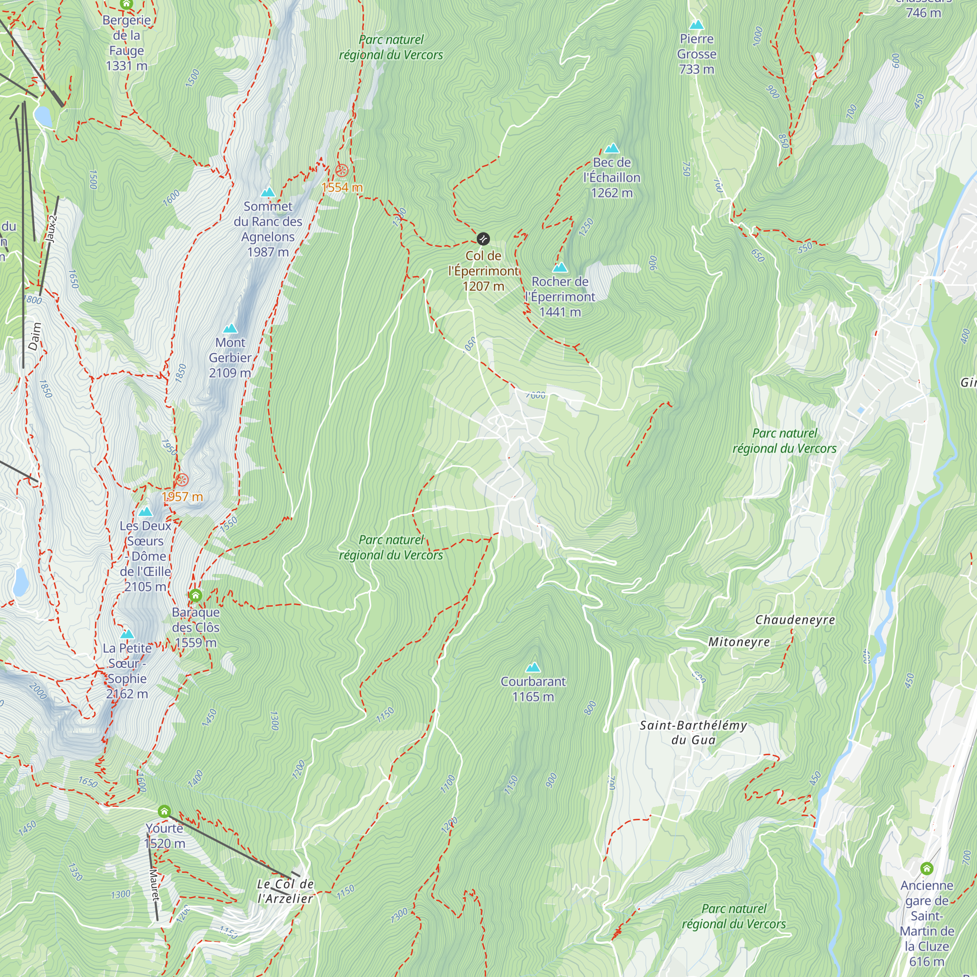 Gîte Le Pas de l'Oeille map