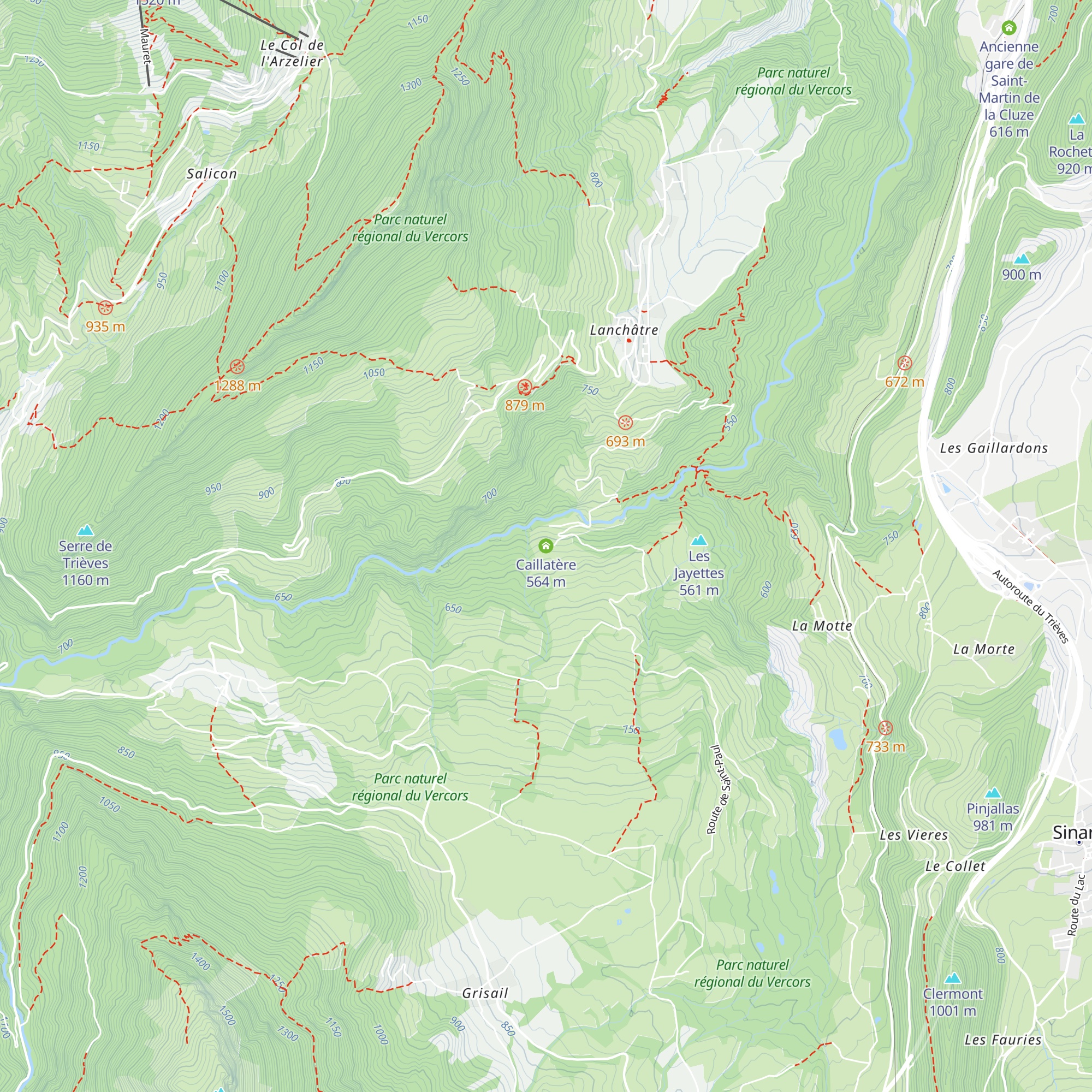 Caillatère map