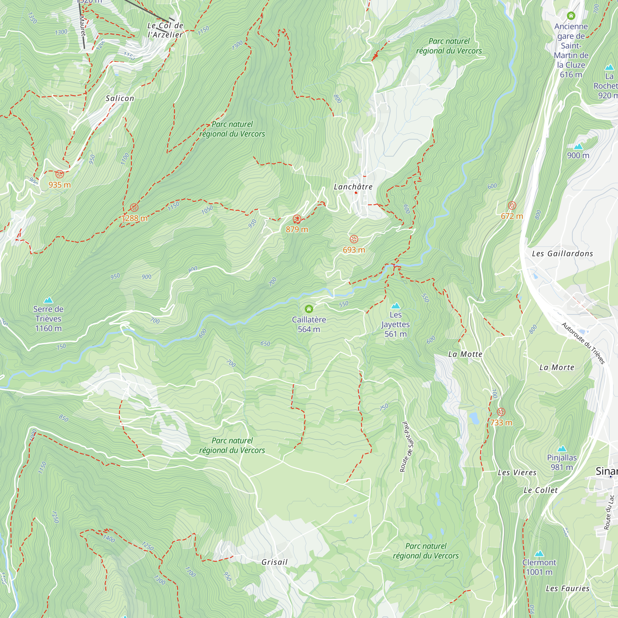 Caillatère map