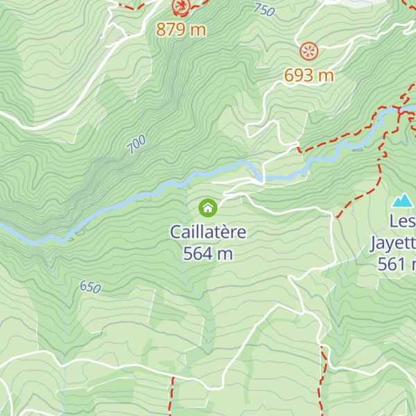 Map of Caillatère