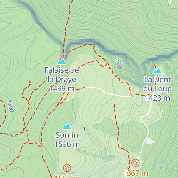Map of Cabane pastorale de Sornin