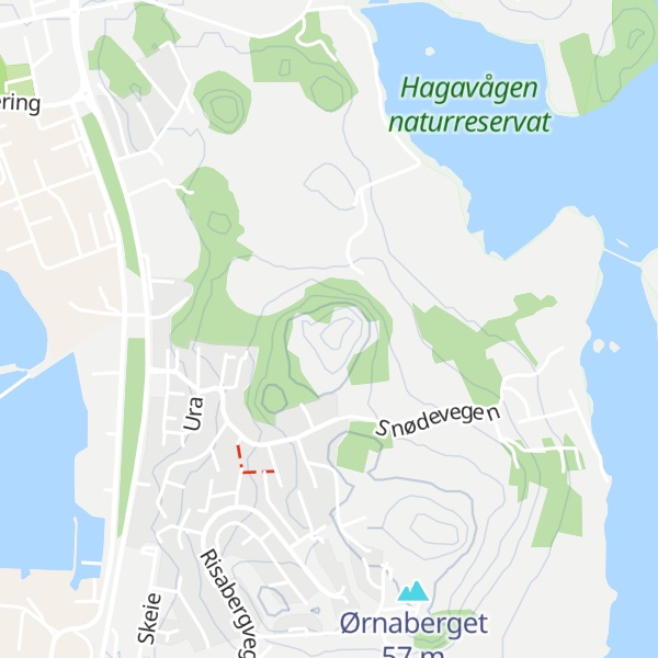 Map of Store Snøde