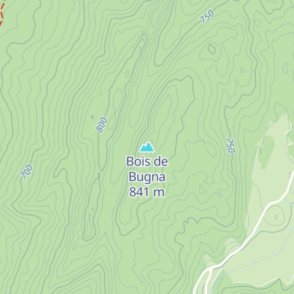 Map of Bois de Bugna