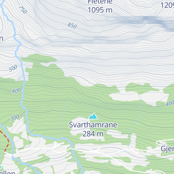 Map of Bergskorane