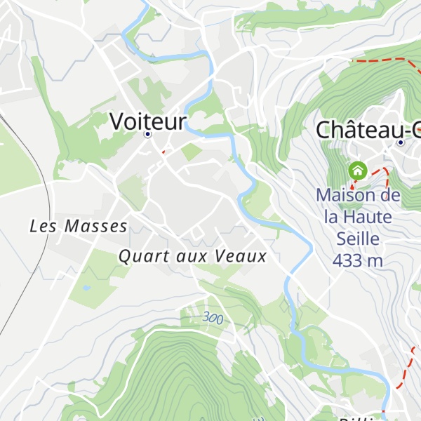 Map of Gîte des Roches
