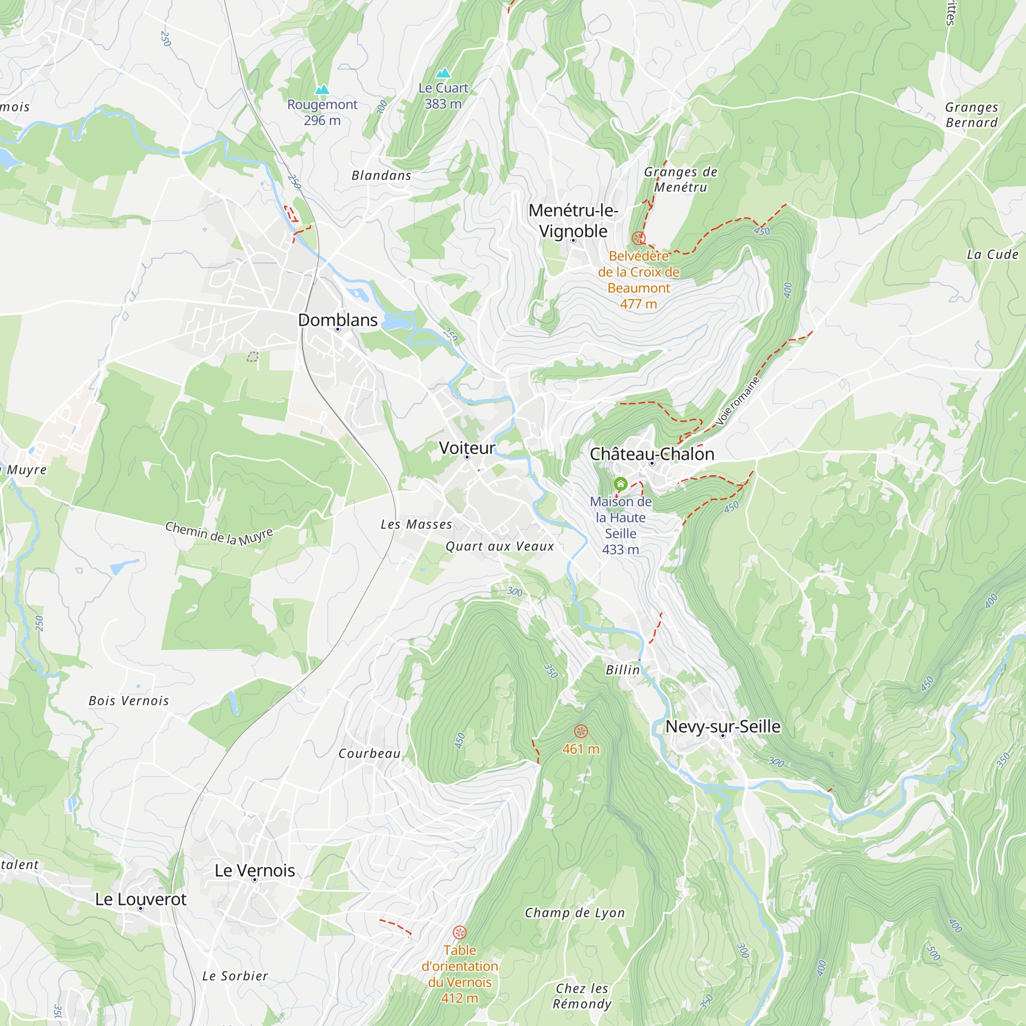 Gîte des Roches map
