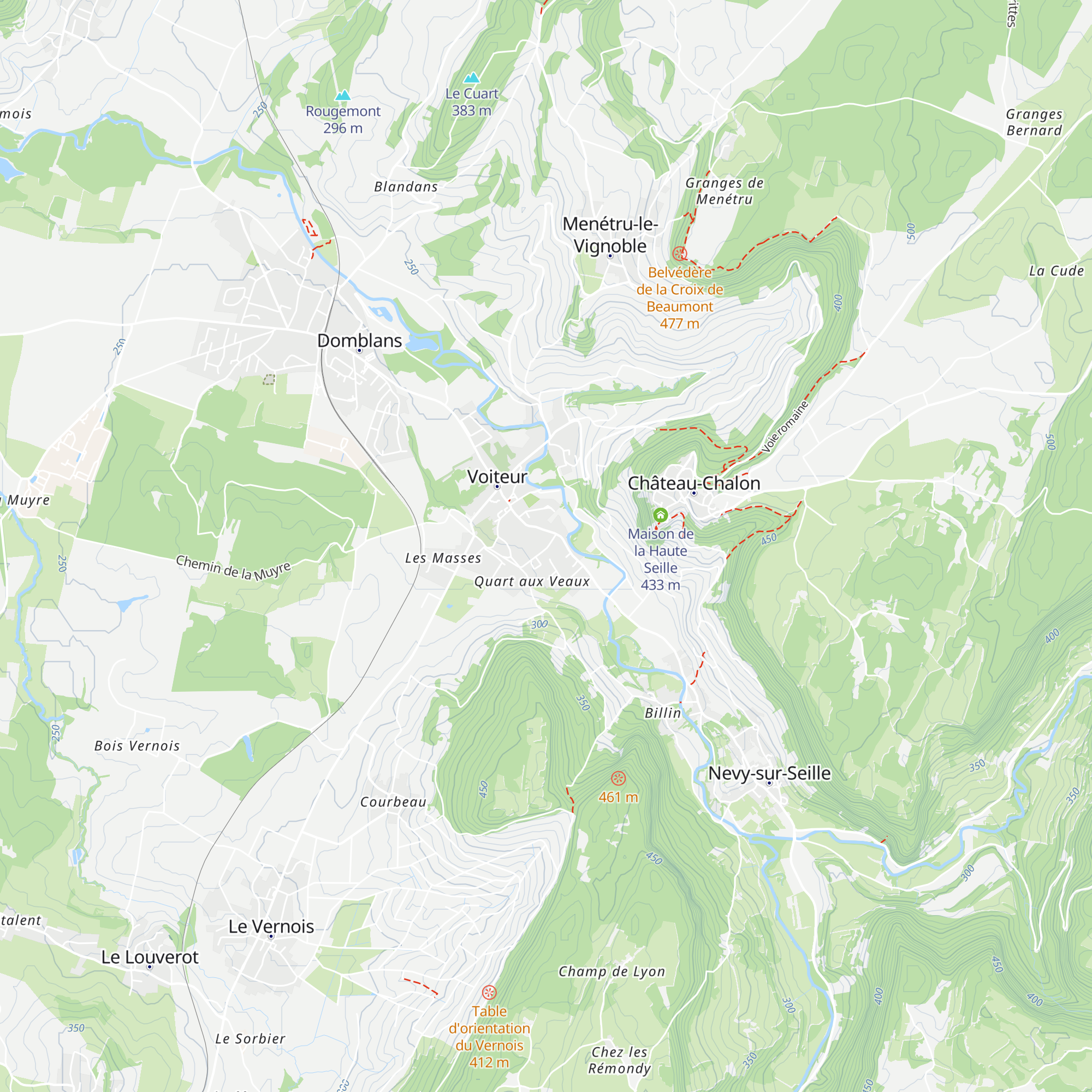 Gîte des Roches map