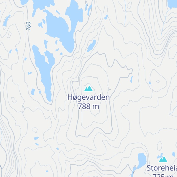 Map of Høgevarden
