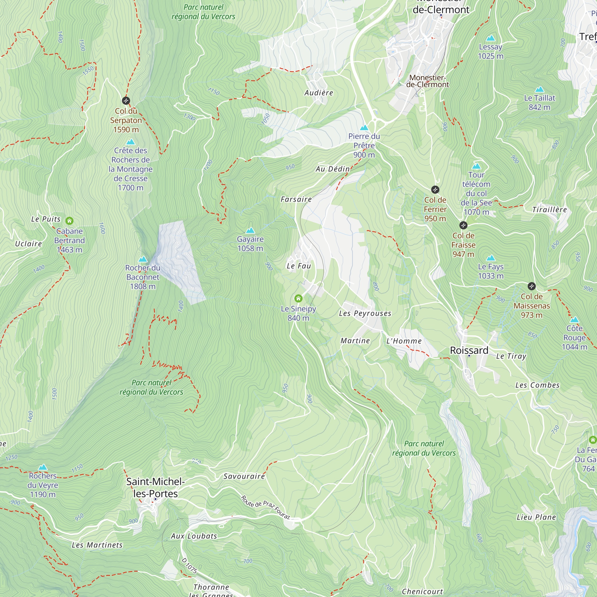 Le Sineipy map