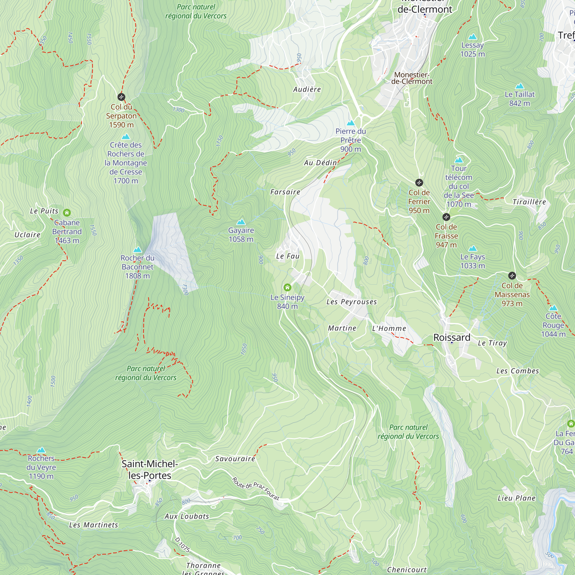 Le Sineipy map