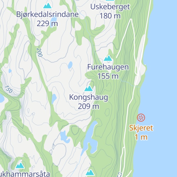 Map of Kongshaug
