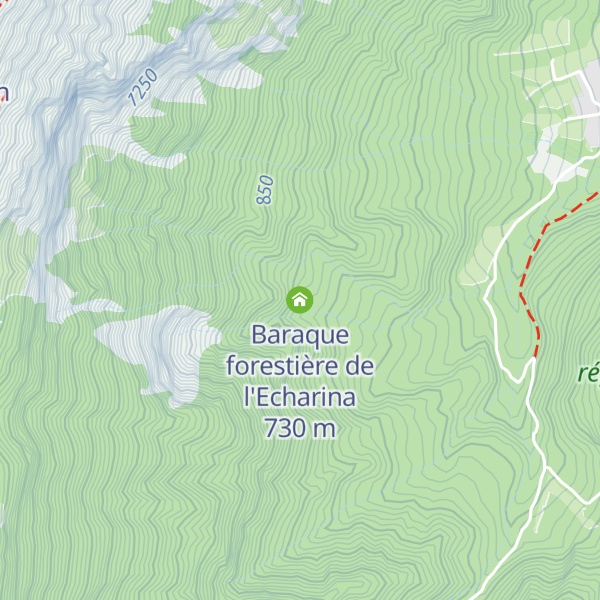 Map of Baraque forestière de l'Echarina