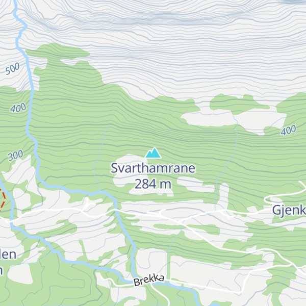 Map of Svarthamrane