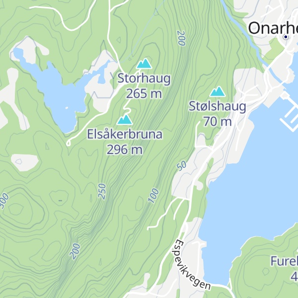 Map of Elsåkerbrunene