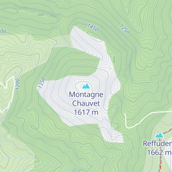 Map of Montagne Chauvet