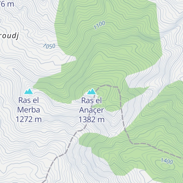 Map of Ras el Anaçer