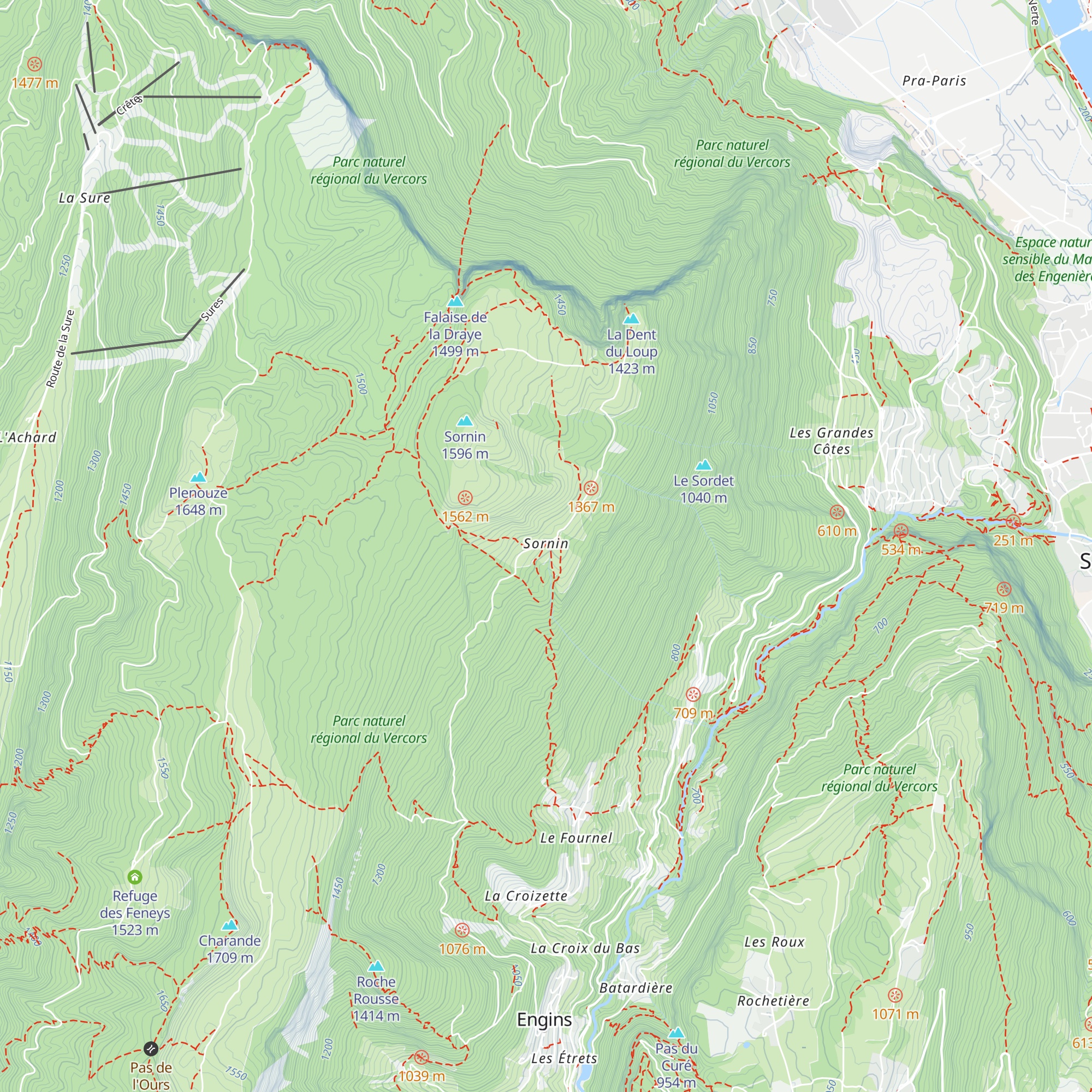 Refuge communal map