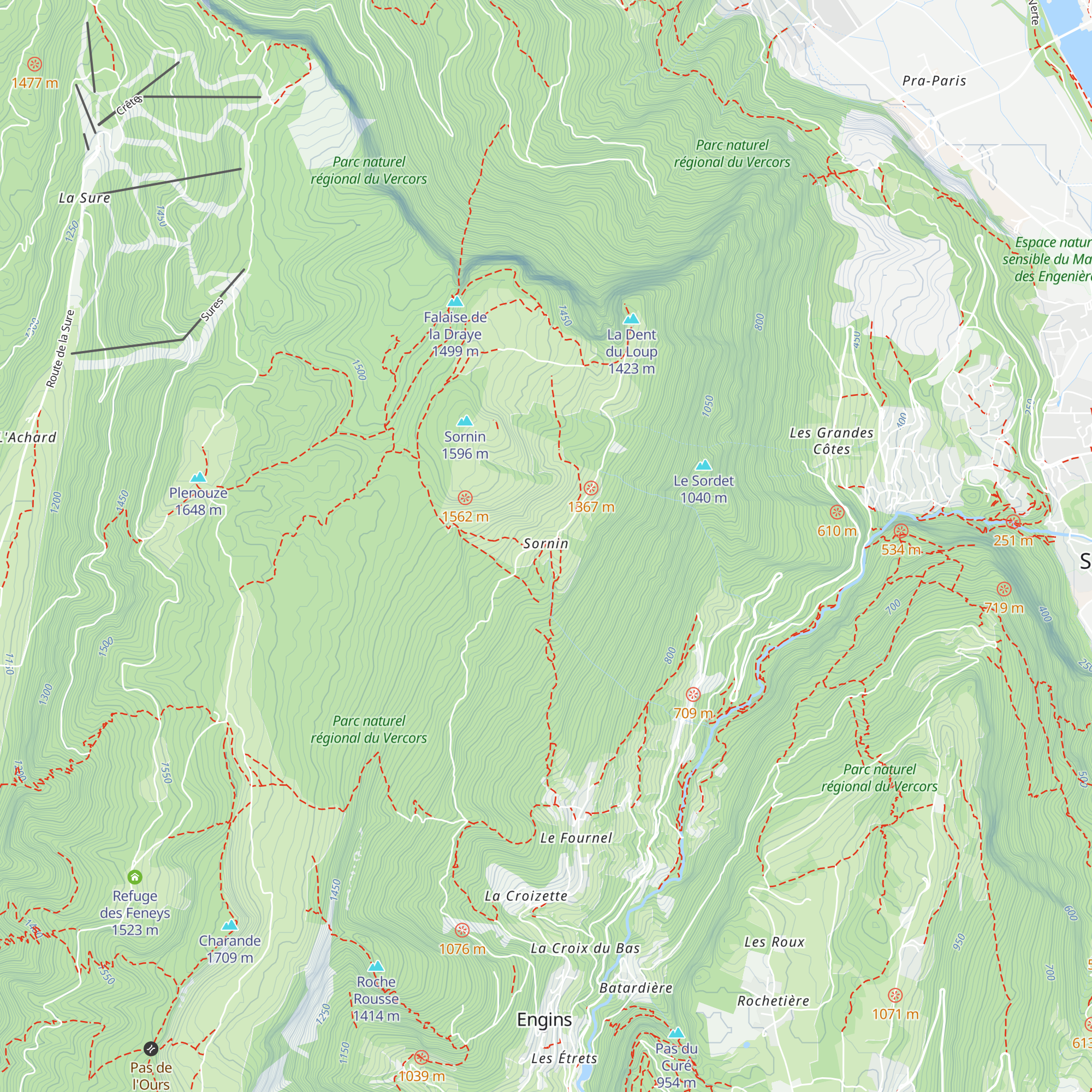 Refuge communal map