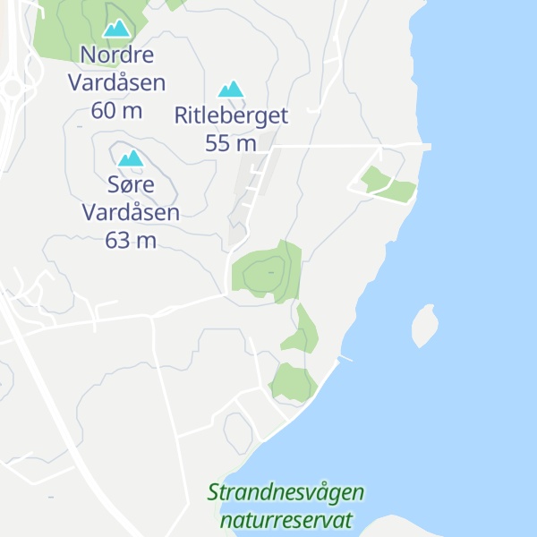 Map of Gjeringsberget