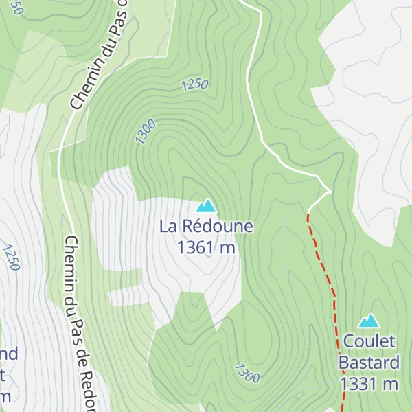 Map of La Rédoune