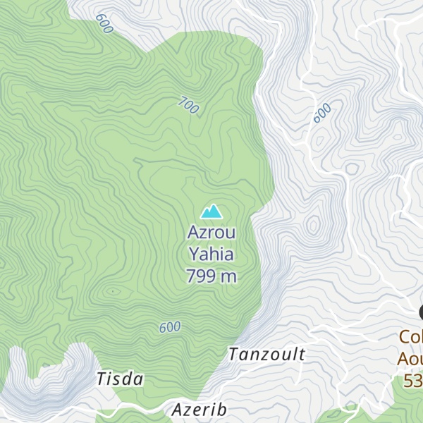 Map of Azrou Yahia