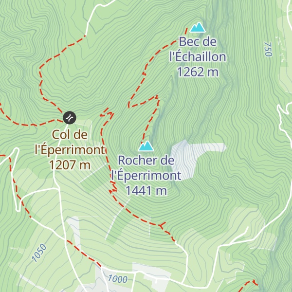 Map of Rocher de l'Éperrimont