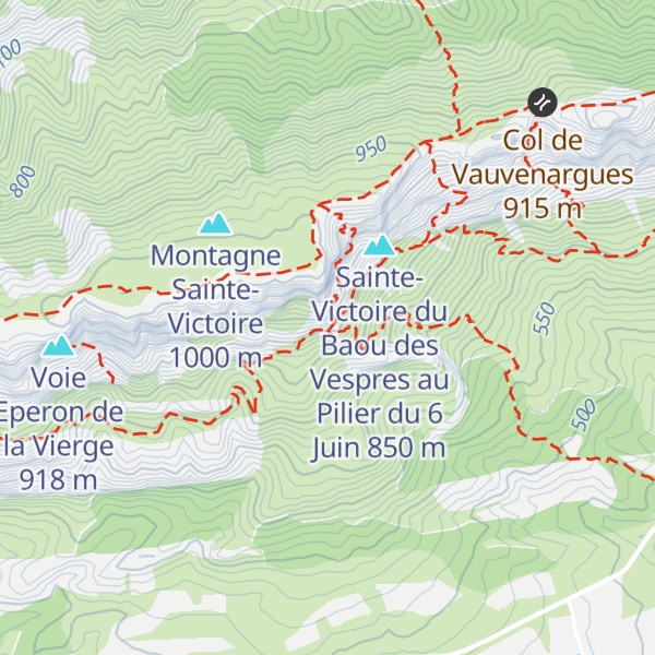 Map of Refuge Barthélémy Baudino
