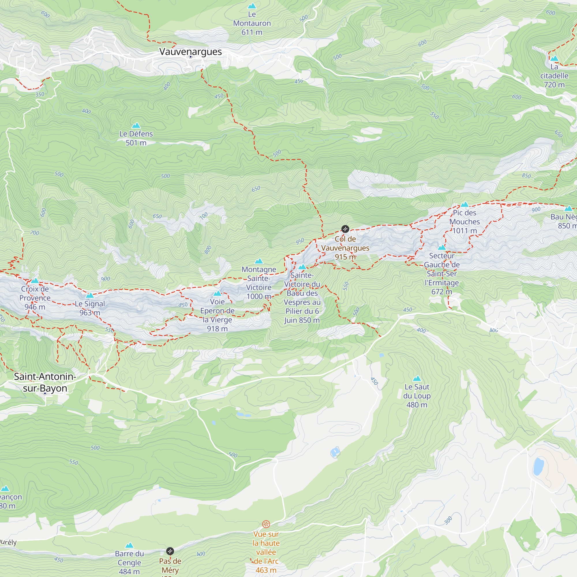 Refuge Barthélémy Baudino map