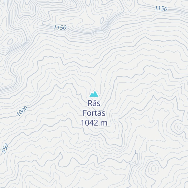 Map of Râs Fortas