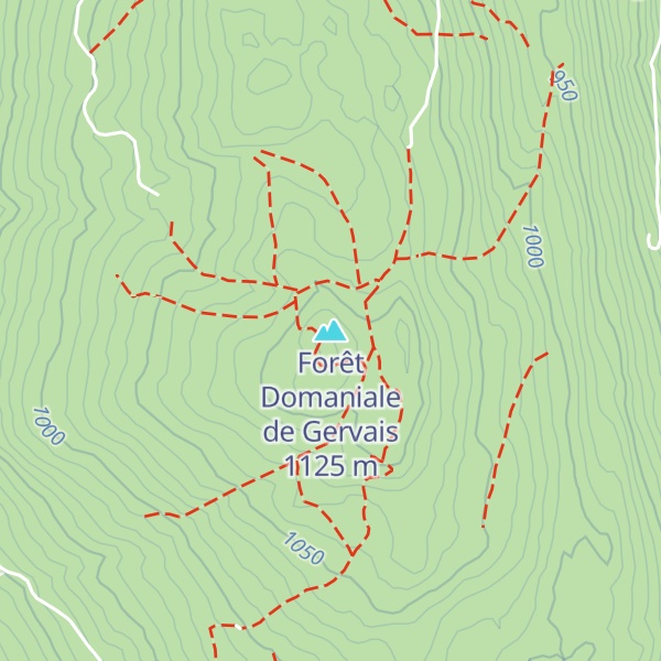 Map of Forêt Domaniale de Gervais