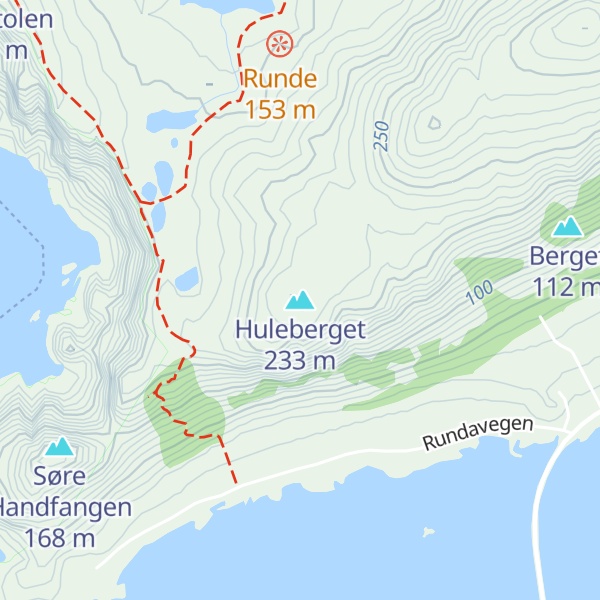 Map of Huleberget