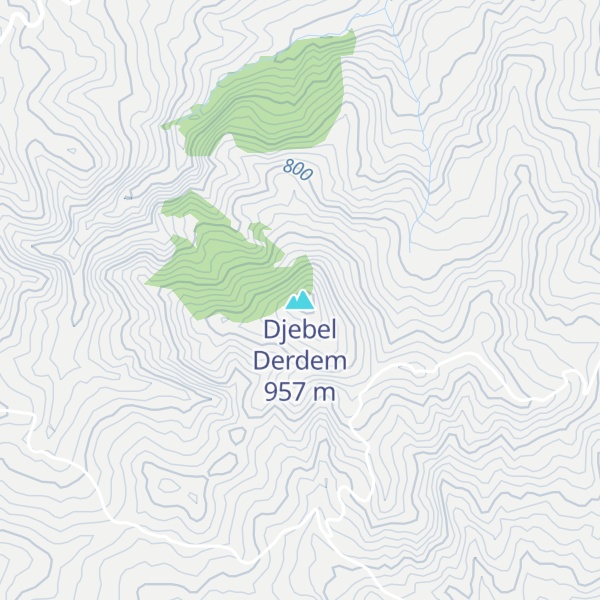 Map of Djebel Derdem