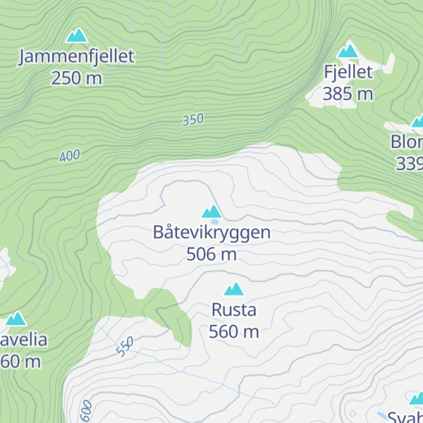 Map of Båtevikryggen
