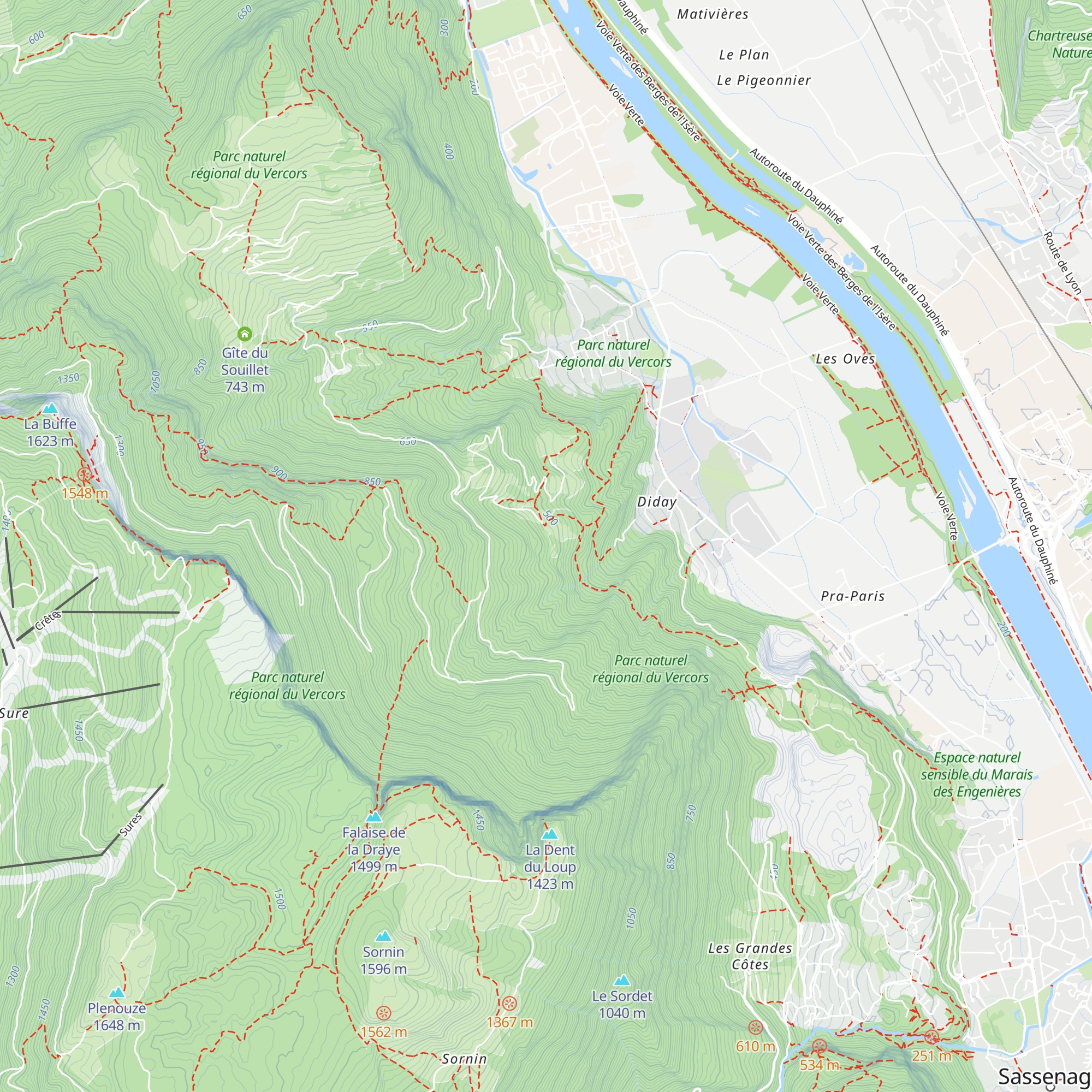 Le Chaudron map
