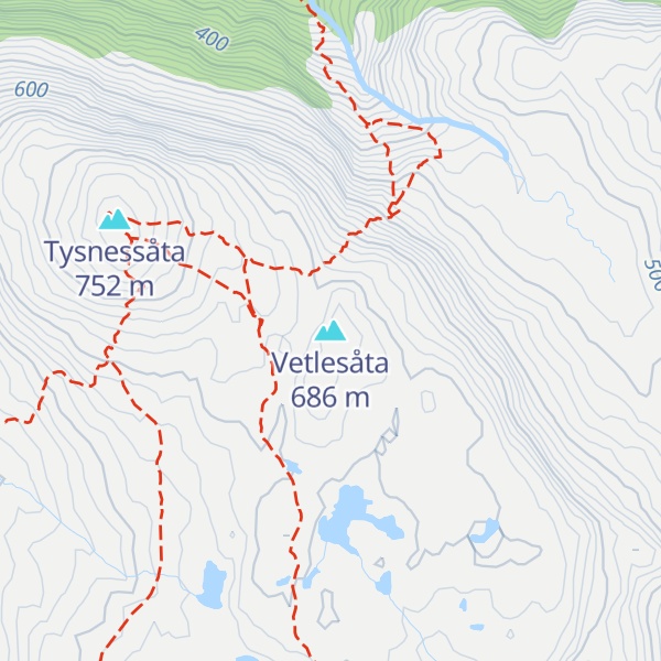 Map of Vetlesåta