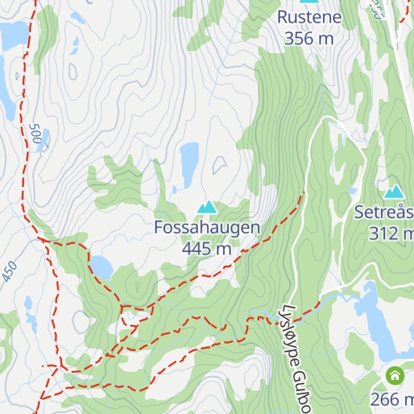 Map of Fossahaugen