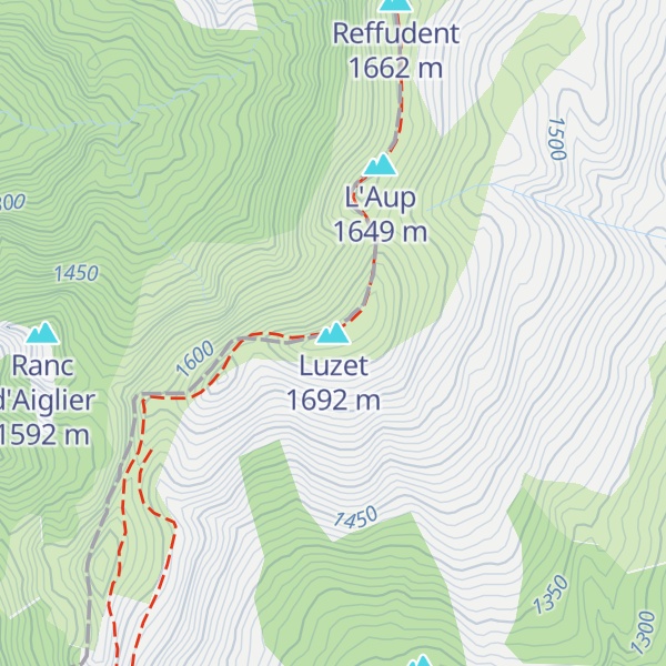 Map of Luzet